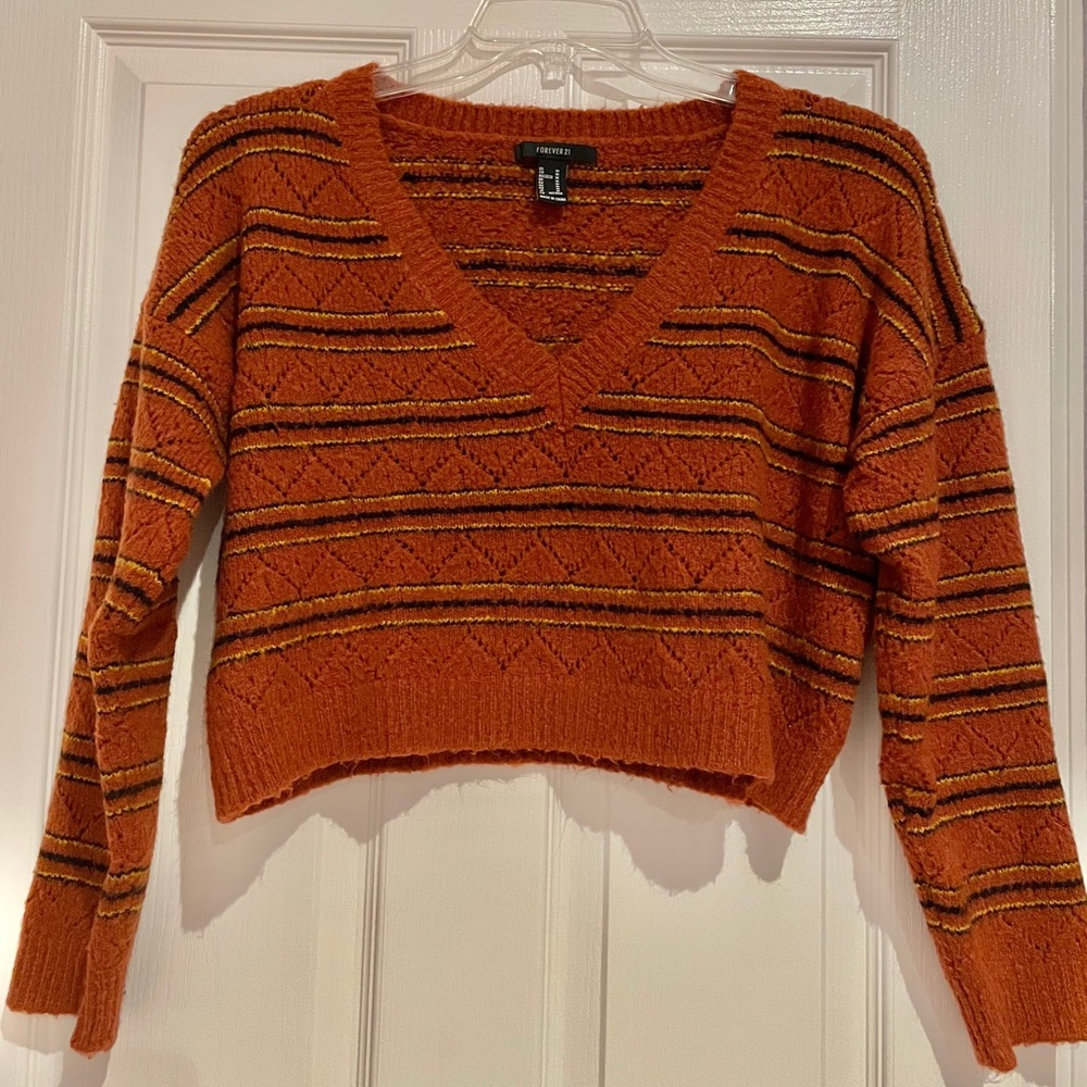 Cropped Fall Sweater